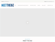 Tablet Screenshot of meetthebiz.net